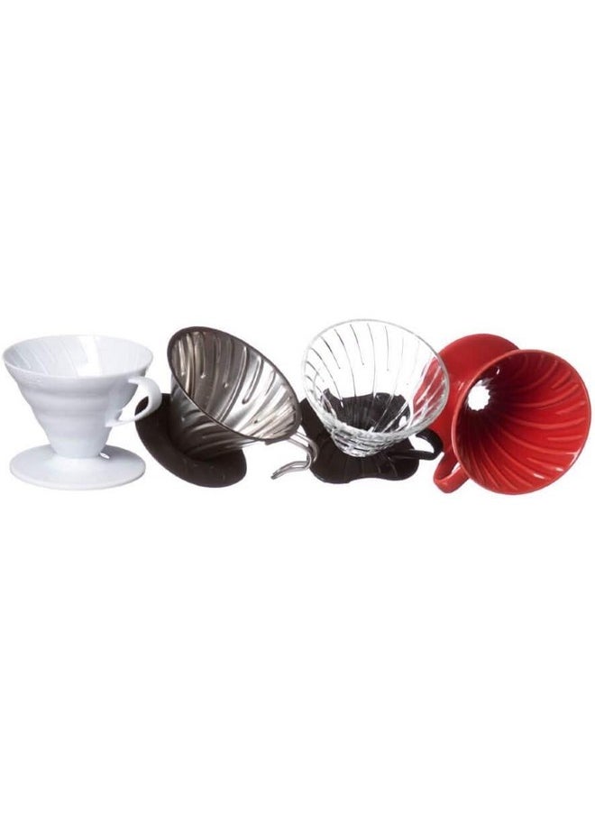 Hario - Hario V60 Plastic Coffee Dripper, Size 02, Clear - Image 1