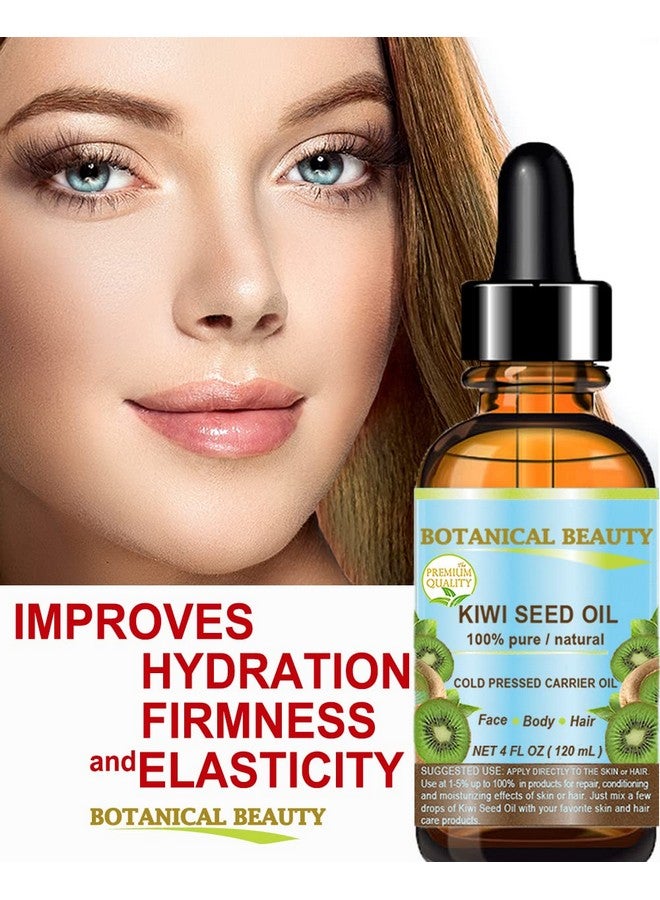 Botanical Beauty Kiwi Seed Oil. 100% Pure Natural Undiluted Virgin Cold Pressed Carrier Oil 0.5 Fl.Oz. 15 Ml For Face Skin Body Hair Nail Care - Image 3