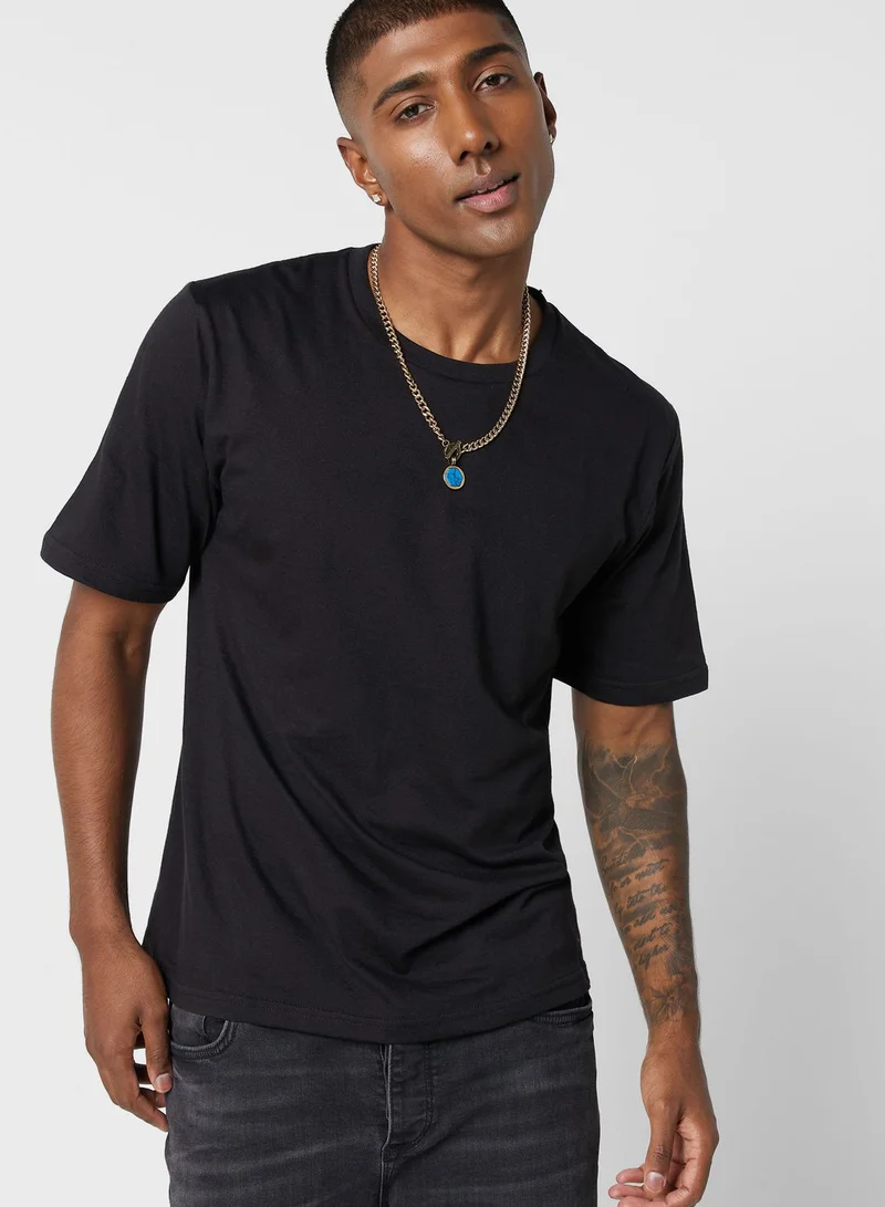 JACK & JONES 3 Pack Essential Crew Neck T-Shirt