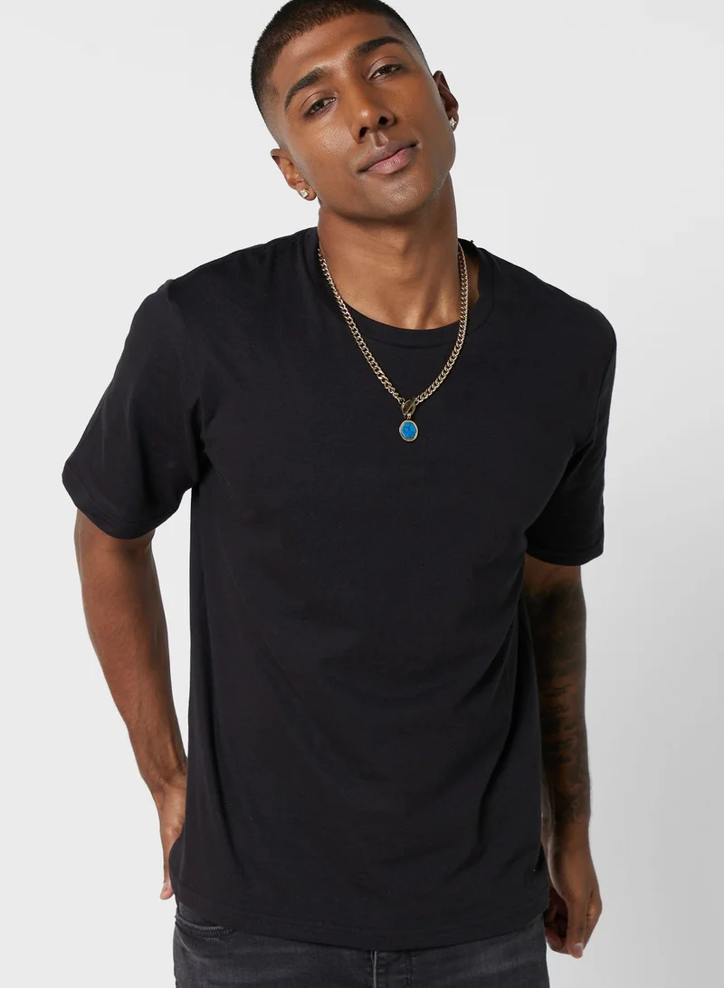 JACK & JONES 3 Pack Essential Crew Neck T-Shirt