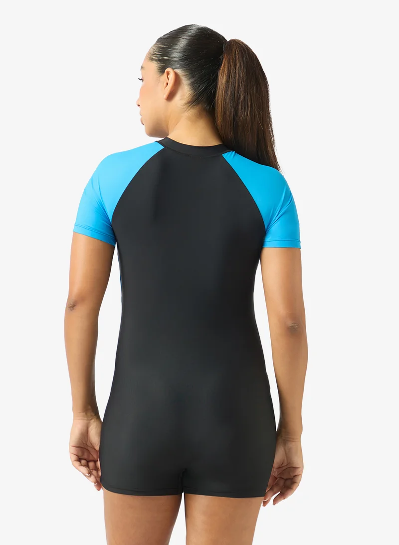 Frwd Zip Up Colorblock Rashguard