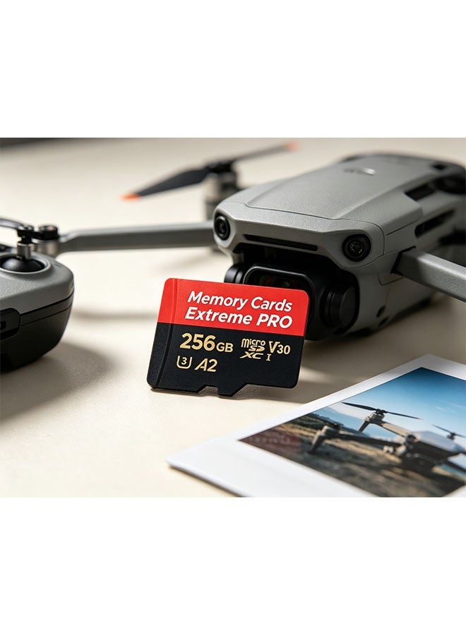 256GB high-end storage card, microSDXC type, supports full HD video, suitable for smartphones, dashcam, action cameras and surveillance cameras. - Image 2