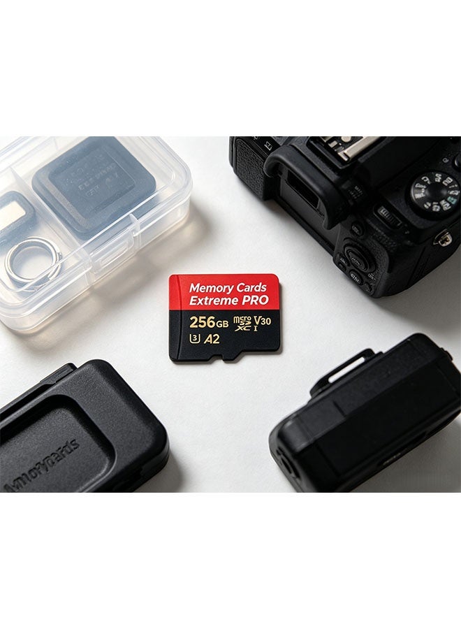 256GB high-end storage card, microSDXC type, supports full HD video, suitable for smartphones, dashcam, action cameras and surveillance cameras. - Image 3