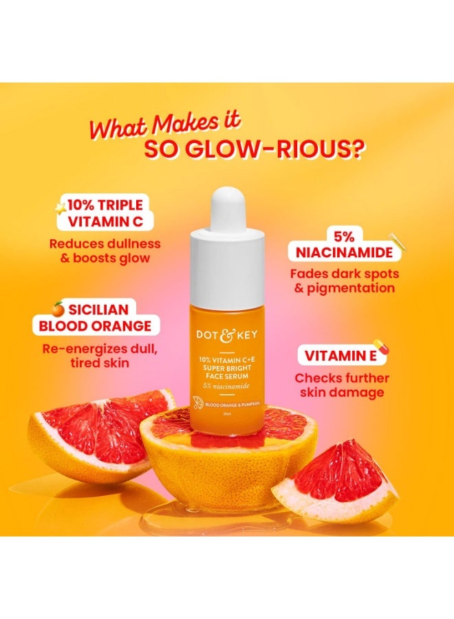 دوت آند كي سيروم دوت آند كي بفيتامين سي + إي بتركيز 10% مع نياسيناميد بتركيز 5%، لبشرة متألقة، يُخفف البقع الداكنة والتصبغات، غني بالبرتقال الأحمر واليقطين، يُعالج البشرة الباهتة وغير الموحدة، مناسب لجميع أنواع البشرة، 30 مل - Image 2