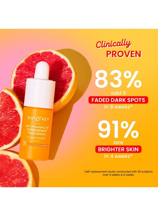 دوت آند كي سيروم دوت آند كي بفيتامين سي + إي بتركيز 10% مع نياسيناميد بتركيز 5%، لبشرة متألقة، يُخفف البقع الداكنة والتصبغات، غني بالبرتقال الأحمر واليقطين، يُعالج البشرة الباهتة وغير الموحدة، مناسب لجميع أنواع البشرة، 30 مل - Image 3