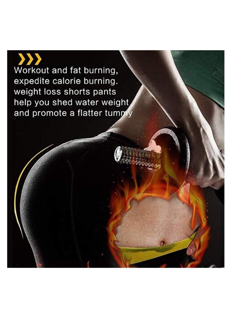 Generic - Women Neoprene Sauna Sweat Workout Shorts Weight Loss slimming thermo pants Leggings for Fat Burning weight loss Body Shaper, Fits Swimming Sauna Yoga Gym Cycling,XL - Image 1