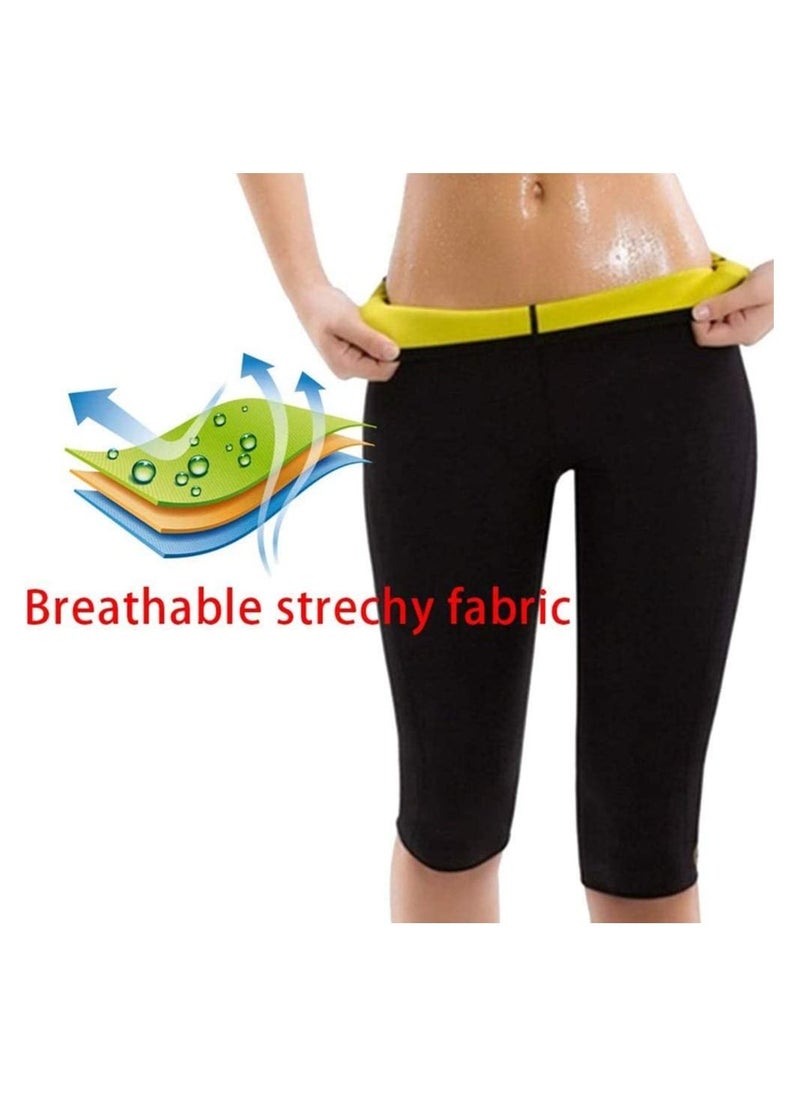 Generic - Women Neoprene Sauna Sweat Workout Shorts Weight Loss slimming thermo pants Leggings for Fat Burning weight loss Body Shaper, Fits Swimming Sauna Yoga Gym Cycling,XL - Image 1