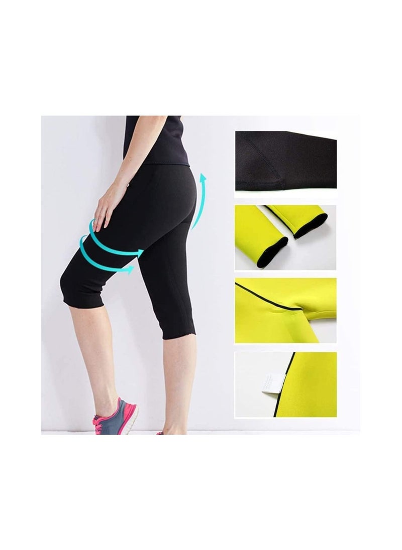 Generic - Women Neoprene Sauna Sweat Workout Shorts Weight Loss slimming thermo pants Leggings for Fat Burning weight loss Body Shaper, Fits Swimming Sauna Yoga Gym Cycling,XL - Image 1