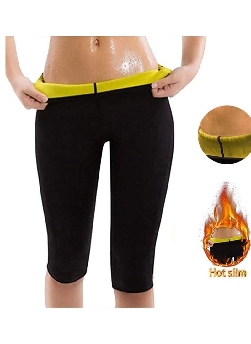 Generic - Women Neoprene Sauna Sweat Workout Shorts Weight Loss slimming thermo pants Leggings for Fat Burning weight loss Body Shaper, Fits Swimming Sauna Yoga Gym Cycling,XL - Image 1