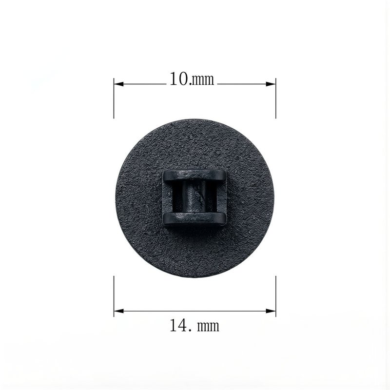 No Loose No Fall No Break No Fade Shoe Charm Rivet Black 10mm Face 8mm Shank 3.6mm Height - Image 5