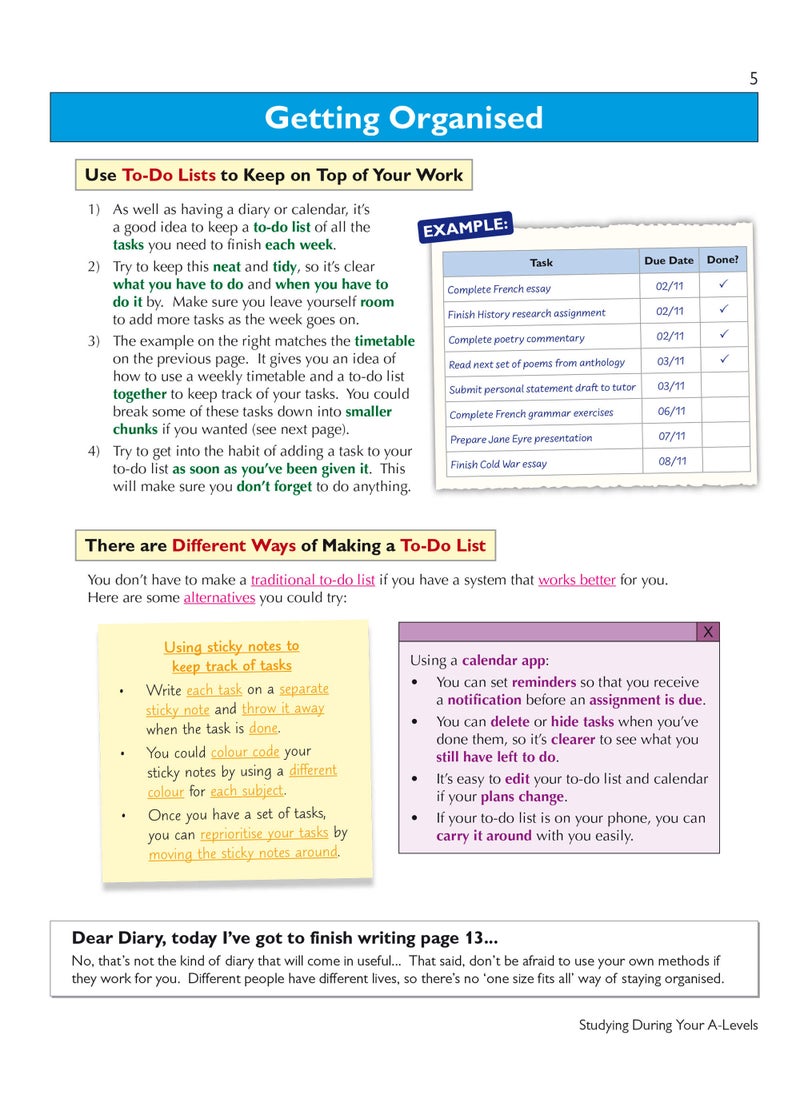 How to Revise for A-Level: Study Skills & Planner - from CGP, the Revision Experts (inc Videos)  - Image 5