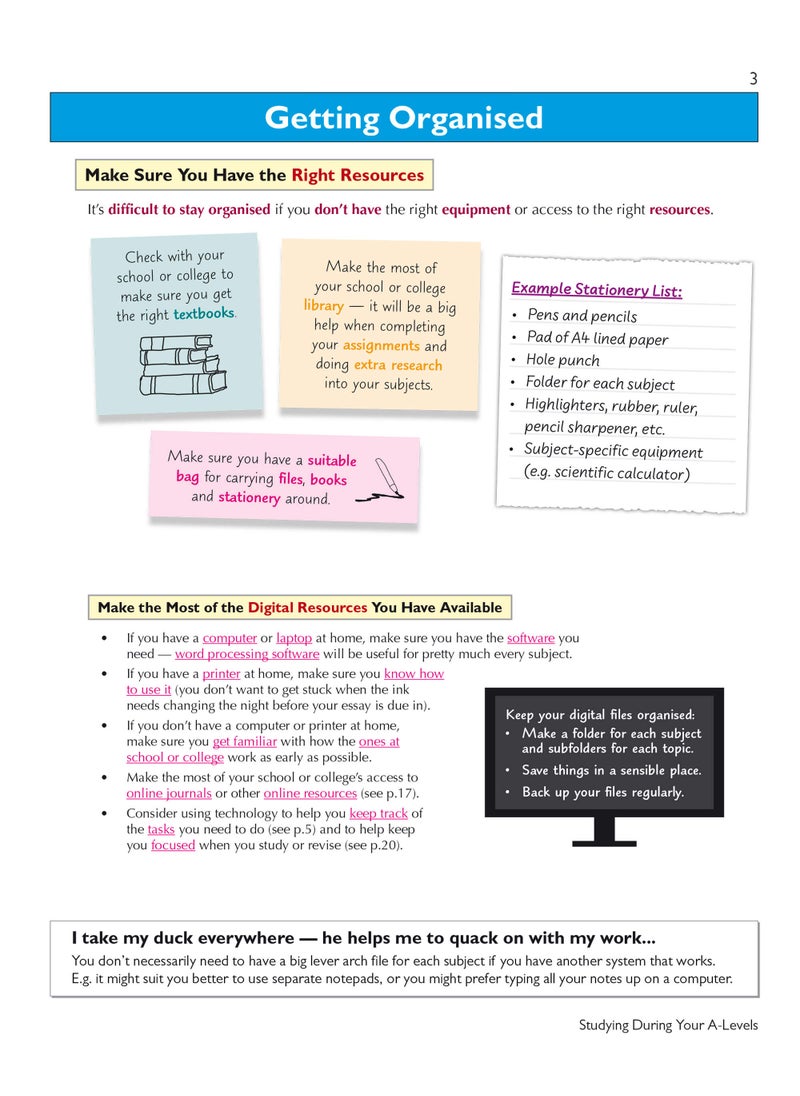 How to Revise for A-Level: Study Skills & Planner - from CGP, the Revision Experts (inc Videos)  - Image 3
