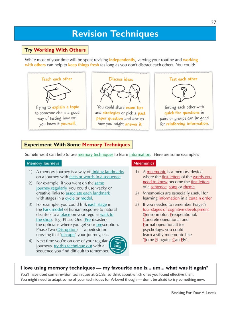 How to Revise for A-Level: Study Skills & Planner - from CGP, the Revision Experts (inc Videos)