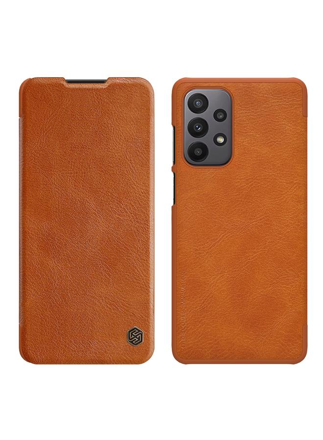 Nillkin Case For Samsung Galaxy A23 4G QIN Series Crazy Horse Texture Leather Case - Image 1