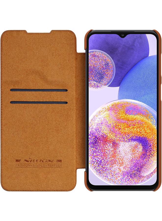 Nillkin Case For Samsung Galaxy A23 4G QIN Series Crazy Horse Texture Leather Case - Image 4