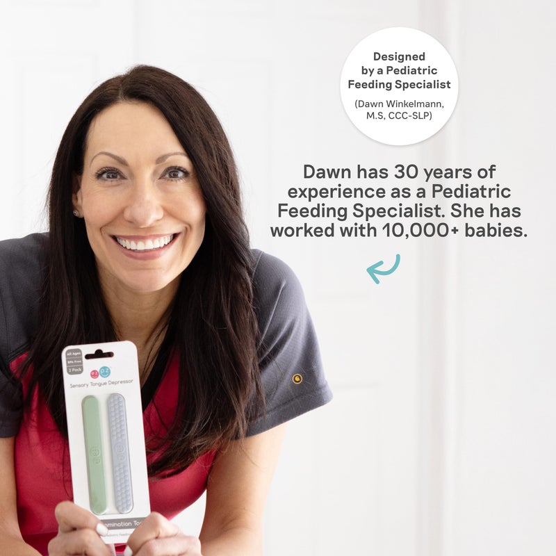 ezpz Tiny Pops (Pewter) - 4 Months+ - Popsicle Mold Set with Two Wands for Infants - Baby-Led Weaning + Teething Essentials - Image 4