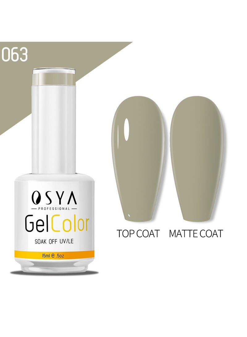 OSYA gel Nail Polish Collection Soak Off UV&LED CANNI OUTPUT Gel polish 15ml (063) - Image 1