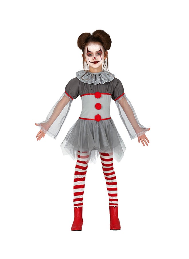 Bad Clown Girl 5-6 Years. Costume includes: Dress with neckpiece, leggings - pzsku/Z90CD37735C163C0DB508Z/45/_/1696757426/51c62a58-0dfb-4ef3-9f90-09f9b47b9b71