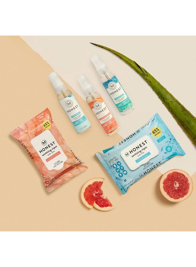 The Honest Company Sanitizing Alcohol Wipes | Kills 99% of Germs, Made With Aloe | Unscented, 150 Count (3 Packs of 50) - Image 2