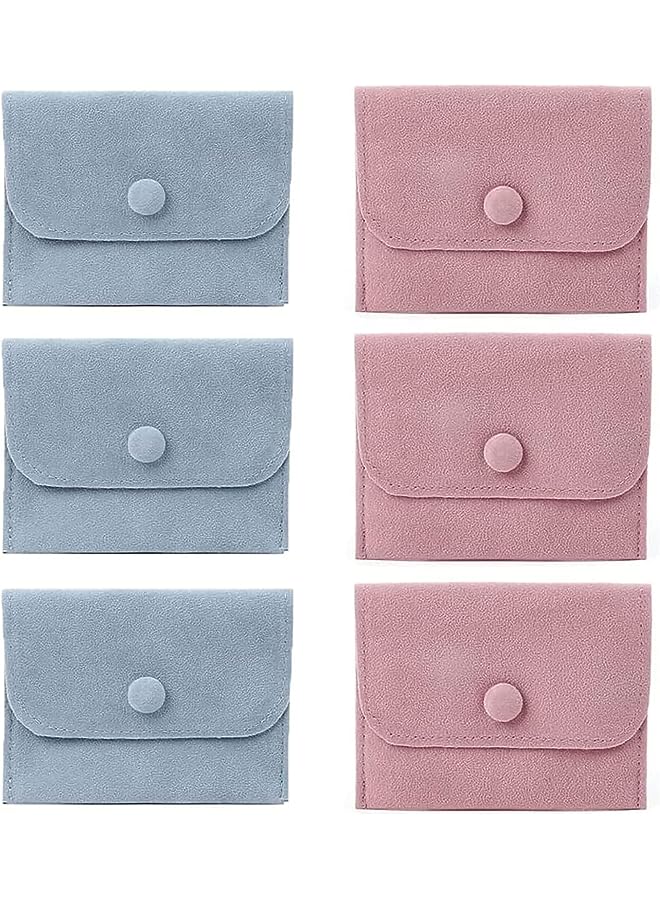 IAF Jewelry Case, SKADE Foldable Jewelry Roll Organizer for Rings Necklaces Earrings Bracelets Pink - Image 1