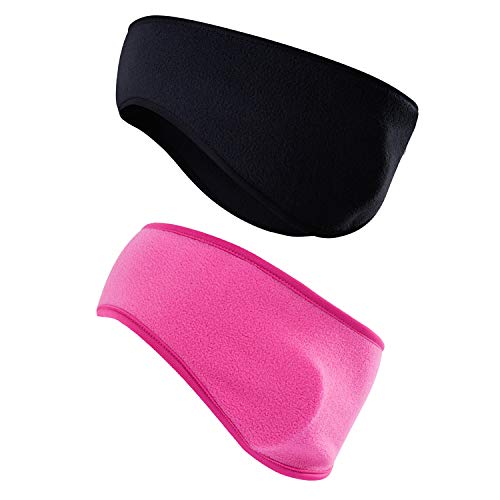 JOEYOUNG Fleece Ear Warmers for Men Women Kids - Winter Headband Ear Muffs Ear Covers for Cold Weather Running Cycling Ski - Image 1