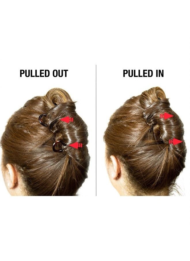 CAMILA - Paris AD823 French Twist Stick Hair Fork, 2 Small Wavy U Shaped Hair Pin Clip for Spiral Updo Bun, Tortoise Shell, Fashion Flexible Durable Styling Hair Accessories for Women, Made in France - Image 1