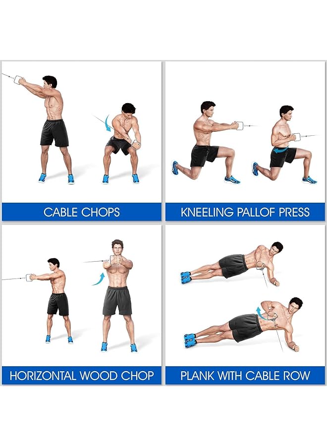 X spring D Handle Cable Attachment Cable Machine Handle Attachment Lat Pull Down Attachment for Weight Workout Strong and Durable Pull Down Attachment Home Gym Accessories for Cable Machine - Image 4