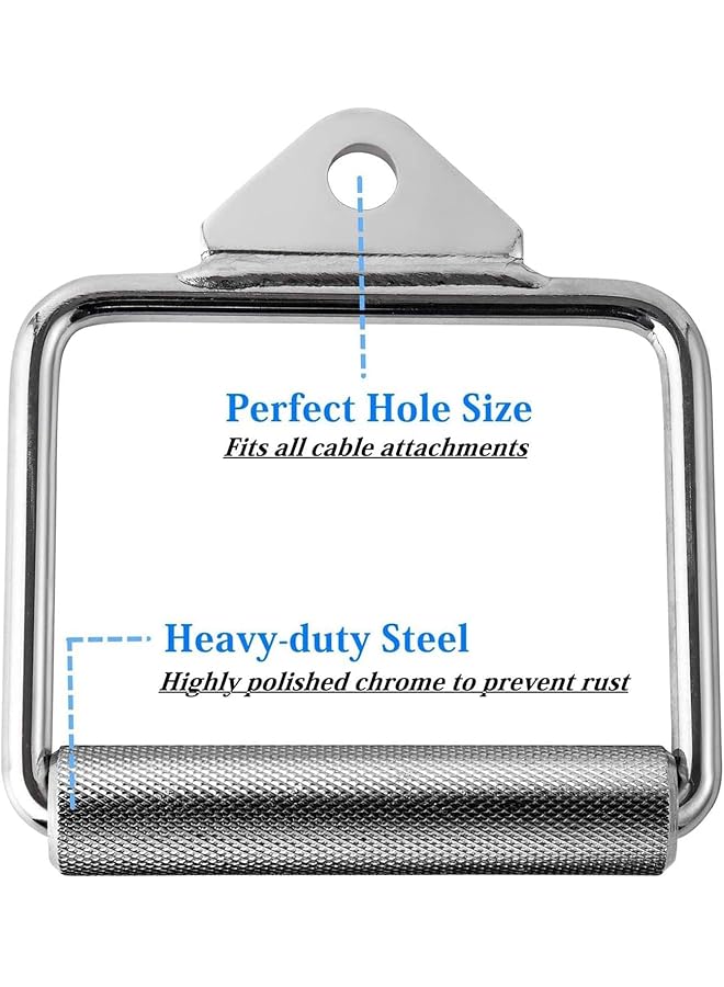 X spring D Handle Cable Attachment Cable Machine Handle Attachment Lat Pull Down Attachment for Weight Workout Strong and Durable Pull Down Attachment Home Gym Accessories for Cable Machine - Image 3