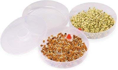 Entisia 3 Container Sprout Bowl Maker - 1 Pcs Plastic Multipurpose Sprout Maker with Container for Sprouted Grains, Seeds, Dal, Channa, Chole Home Kitchen (Multicolor, 3 Layer Bowl) - Image 5
