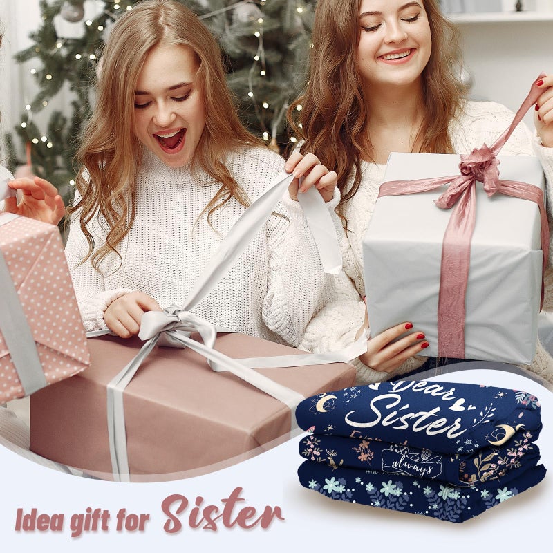 BeneCharm Sister Gifts Blanket - Sisters' Gift for Mother's Day, Valentine's Day, Birthday - 60'' x 50'' - Image 3