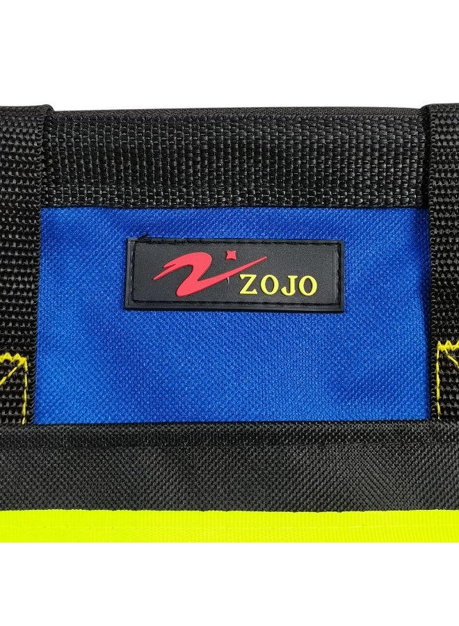 ZOJO 17 Inch Tool Bag with 16 Pockets, Heavy Duty Tool Storage Bag, Wide Mouth Electrician Tool Organizer, Reinforced Handle, Adjustable Shoulder Strap, Multi Pocket Tool Carry Bag for Home, Garage & Professional Use - Image 5