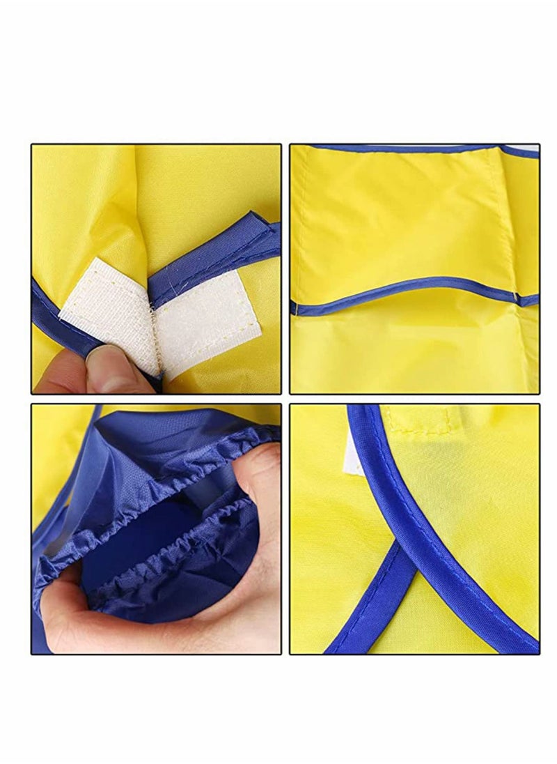 Y&D Kids Childrens Apron Art Smocks Waterproof Apron, Long Sleeve Children Painting Aprons with 3 Pockets for Painting, Pottery School, Baking, Craft & Lab Activity, Age 3-8  - Image 4