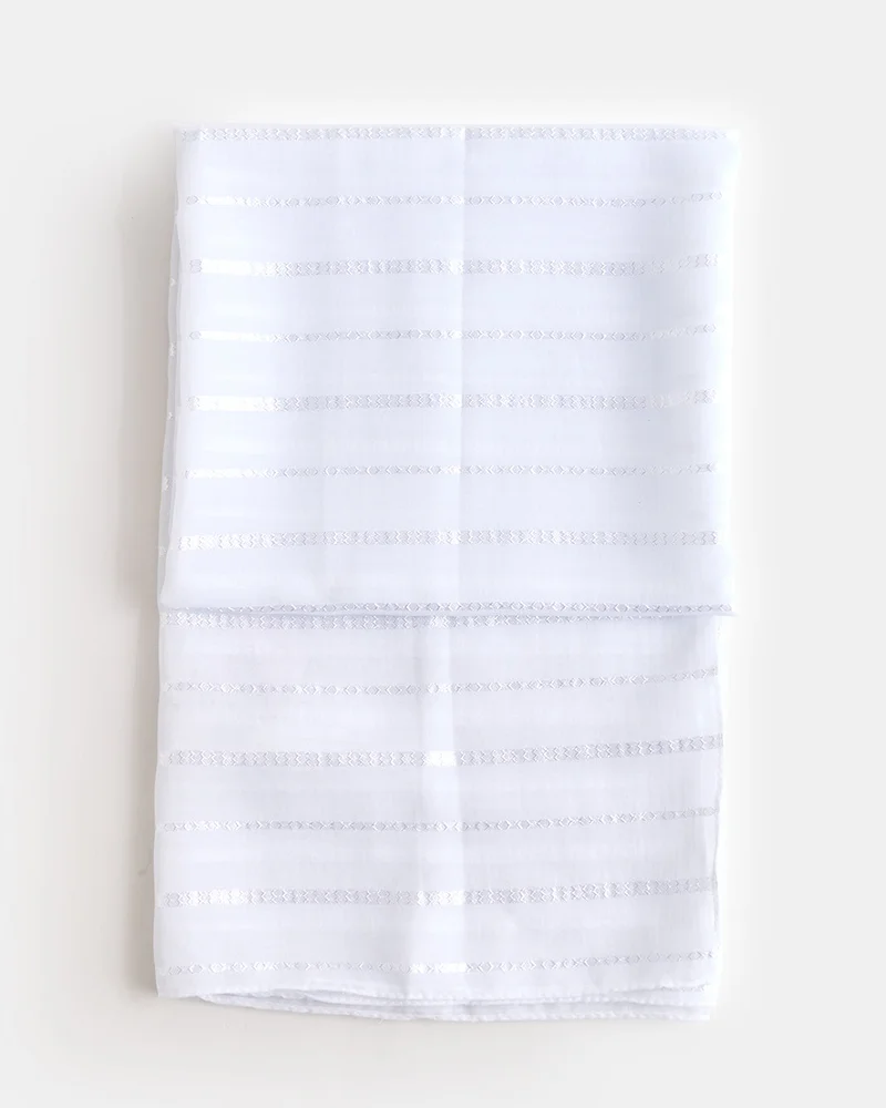 REDTAG Girls White Solid Scarf