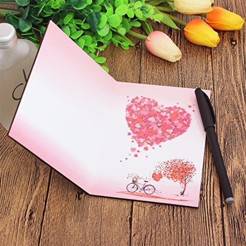 Creawoo Handmade Walnut Wood Love Greeting Card with Unique Gift Card Box The Best Valentine's Day, Anniversary Birthday Gift Idea Card for Her, Him, Wife, Husband - Image 3