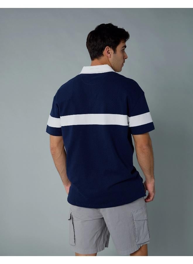 American Eagle AE Logo Rugby Polo Shirt - Image 4