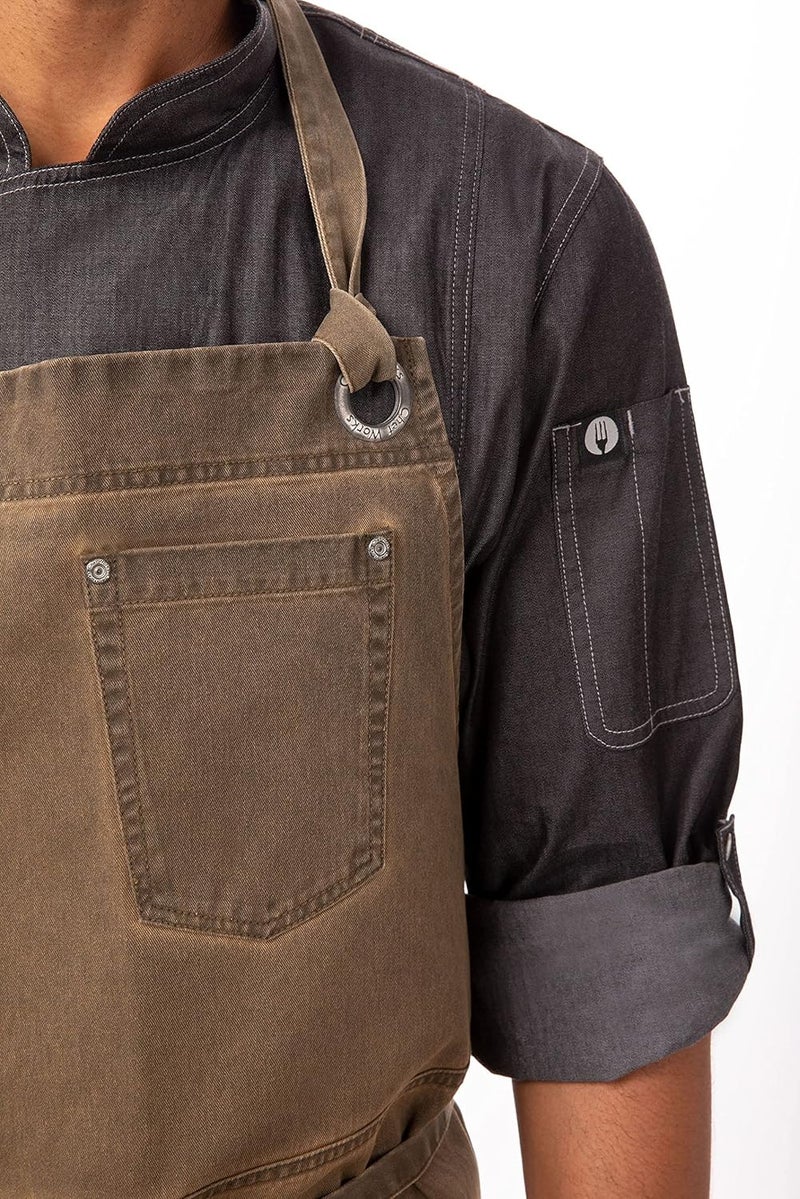 Chef Works unisex-adult Dorset Chefs Bib Apron - Image 2