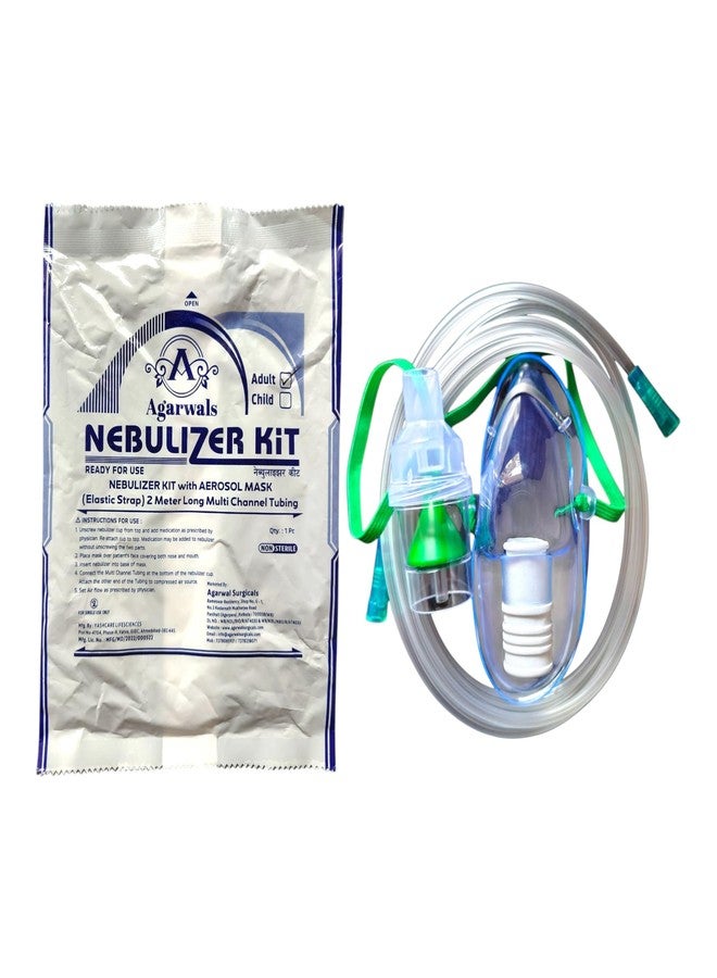Agarwals Nebulizer Mask with Air Tube and Medicine Chamber (Adult Kit) - Pack of 2 - Image 2