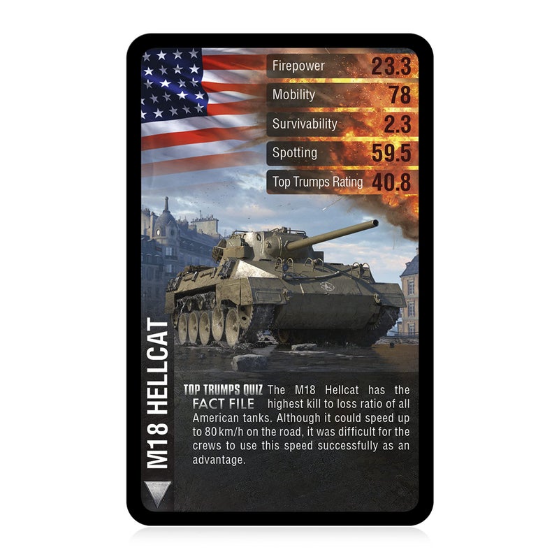 Top Trumps Card Game World of Tanks - Family Games for Kids and Adults - Learning Games - Kids Card Games for 2 Players and More - Kid War Games - Card Wars - for 6 Plus Kids - Image 4