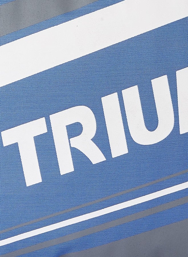 Triumph Ray-4000 One Piece Light Weight Strung Badminton Racket With Cosmic-6R Double Compartment Badminton Bag Sky/Grey - Image 4