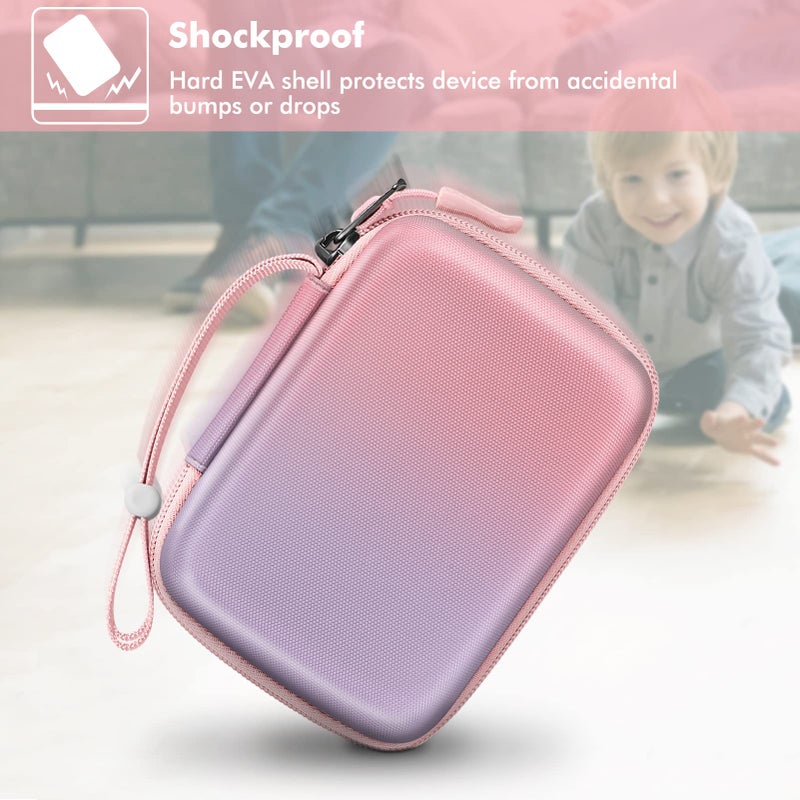 FINTIE Kids Camera Case Compatible with Goopow/Seckton/Dylanto/Mgaolo/Masterbee/CIMELR/Desuccus Kids Digital Camera Toys, Children Carrying Bag, Birthday Festival Gift, Fantasy Ombre - Image 5