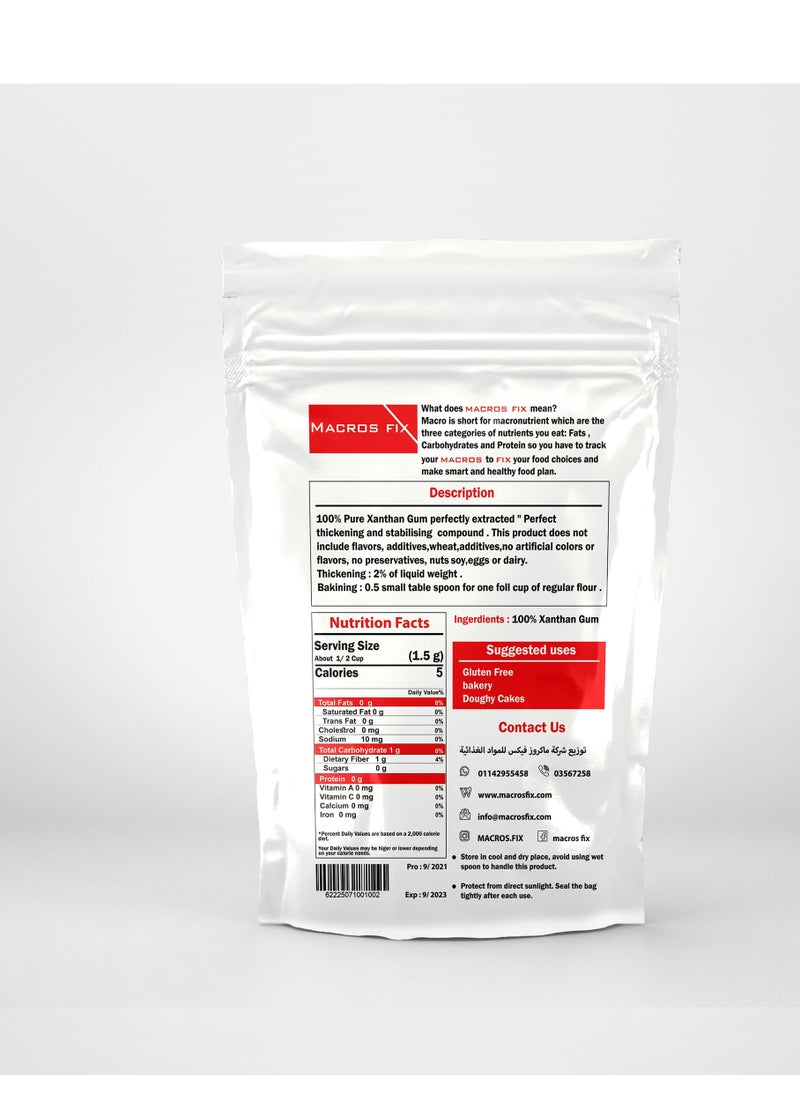 MACROS FIX - Xanthan Gum 100gm-Keto friendly/Gulten free/Vegan/unsweetened - Image 1