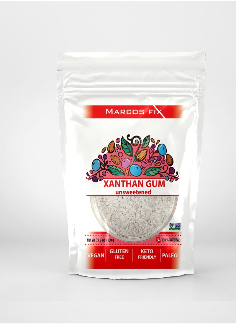 MACROS FIX - Xanthan Gum 100gm-Keto friendly/Gulten free/Vegan/unsweetened - Image 1