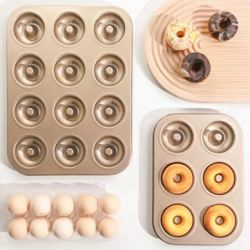 6 Cup Black Donut Cake Mold Baking Pan For Chocolate Pastry Dessert Cookie Muffin - Image 5
