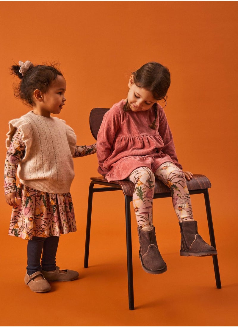 NAME IT - Kids Floral Print Midi Dress - Image 1