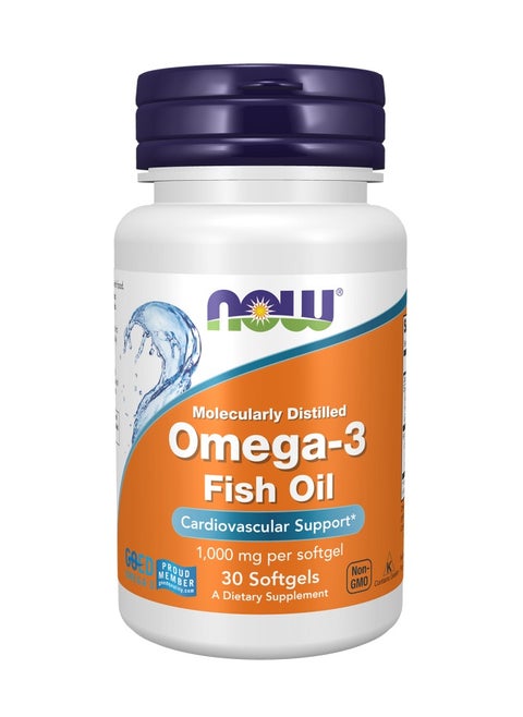 Omega-3 Fish Oil 1000 mg 30 Softgels
