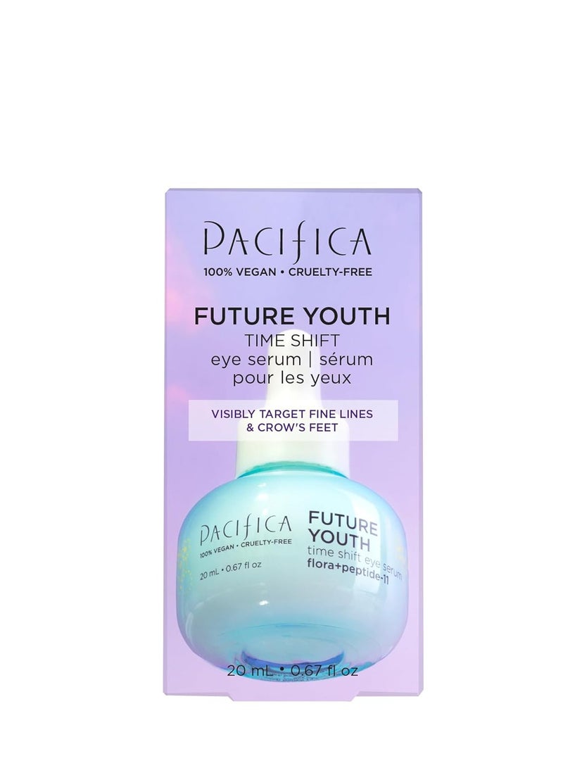 Pacifica Pacifica Future Youth Time Shift Eye Serum – Peptide Eye Serum for Fine Lines & Dark Circles, Lifting & Firming Under Eye Treatment w/Flora + Peptide-11, Unscented Hydrating Gel for All Skin Types  - Image 4