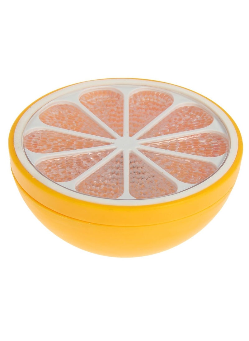Plan A LED Color Changing Light Orange Fruit Shape Waterproof Bathtub Night Light Battery Operated Bath Light for Relaxing Bath and Add Fun to Baby Shower Routine (Yellow)  - Image 1