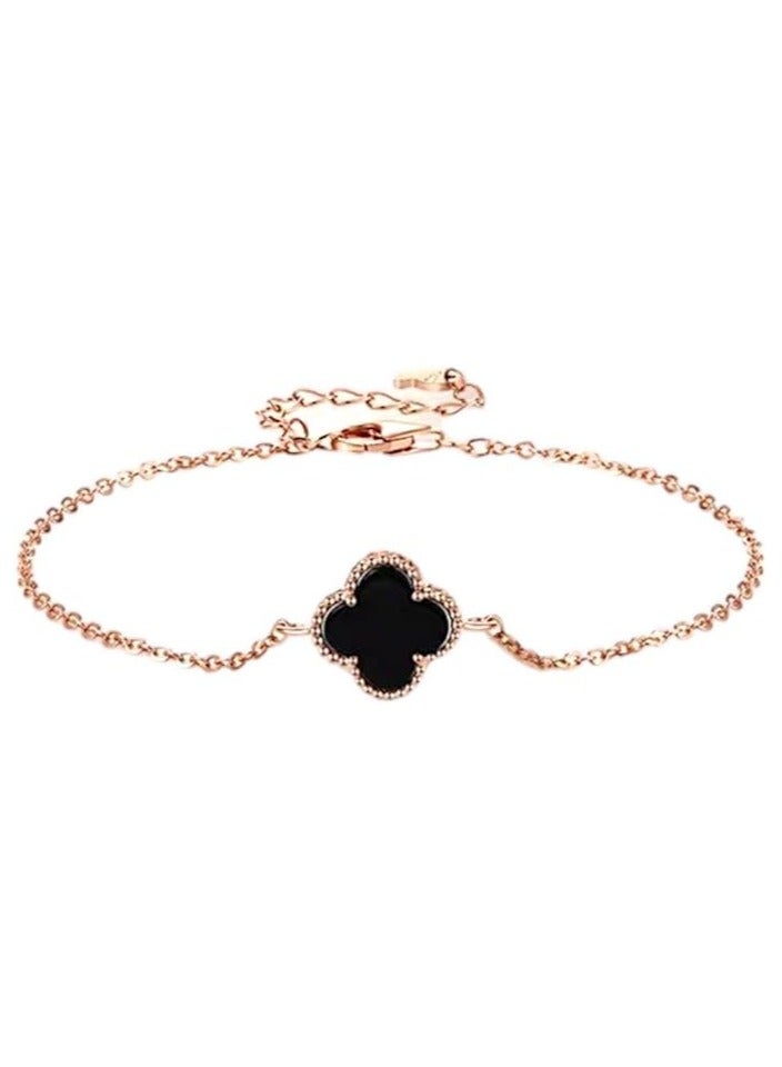 بونكا أساور أنيقة للنساء من بونكا  سوارنحاسي حجرأسود - Image 1