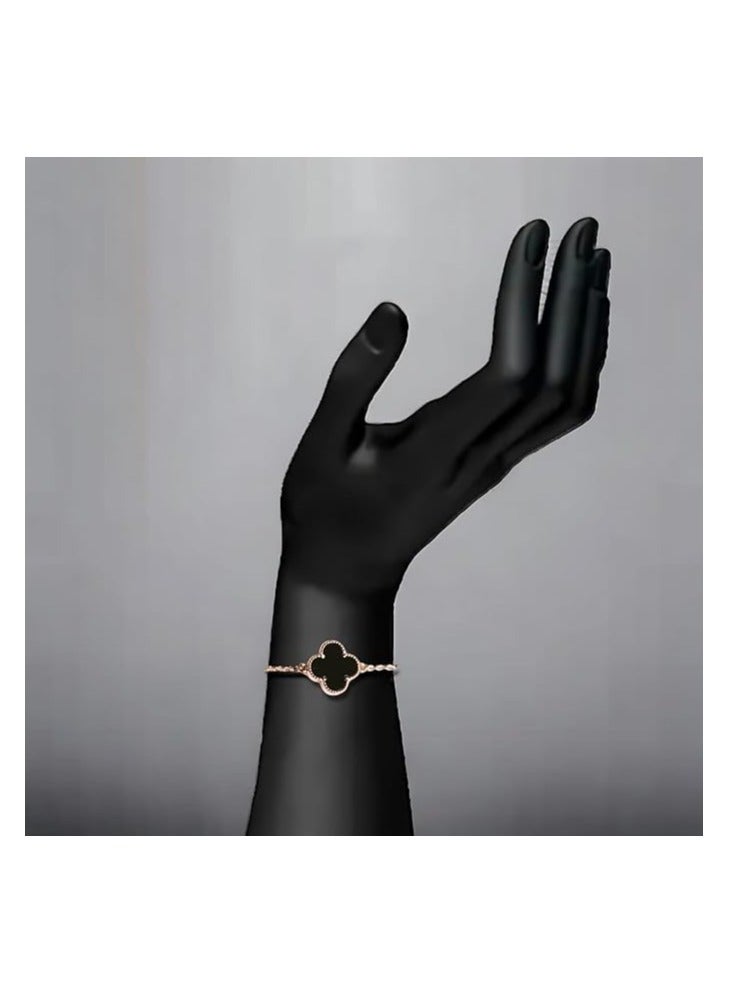 بونكا أساور أنيقة للنساء من بونكا  سوارنحاسي حجرأسود - Image 3