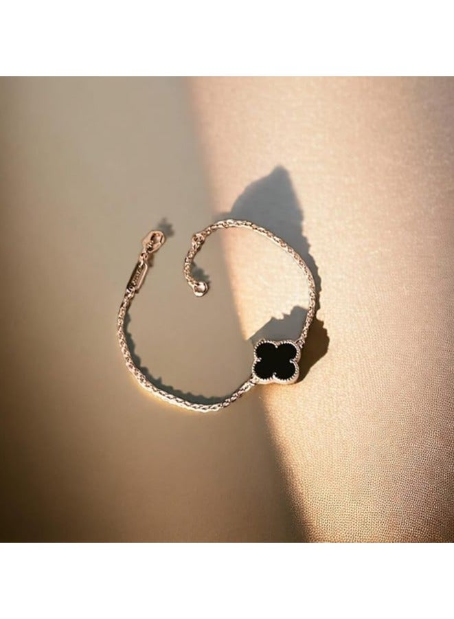 بونكا أساور أنيقة للنساء من بونكا  سوارنحاسي حجرأسود - Image 4